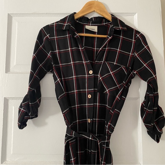 Lulus | Monmartre Plaid Shirtdress - Picture 4 of 7